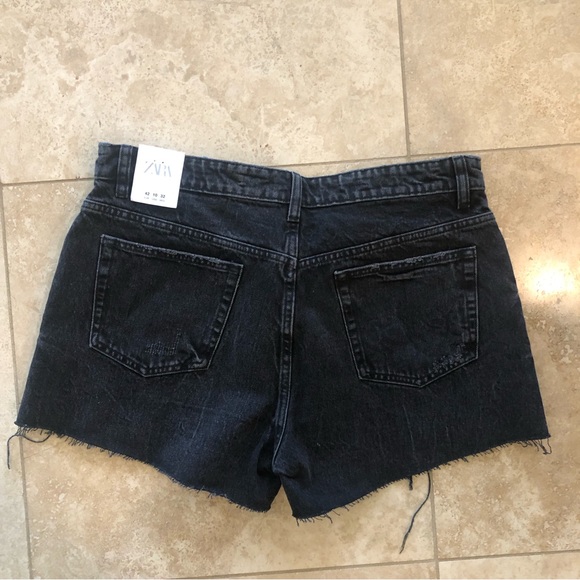 Zara Pants - Zara black denim shorts NWT